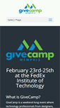 Mobile Screenshot of givecampmemphis.org